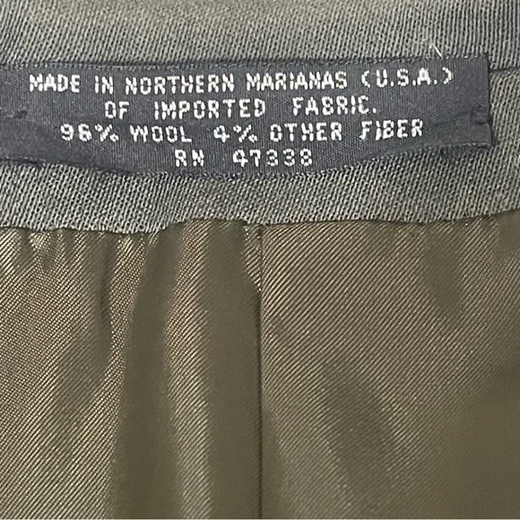 JONES NEW YORK Vtg Mens Gray Golden Fil Wool Suit Jacket 42L USA Career Blazer - Picture 10 of 13